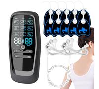Massager cervicale elettrico, dispositivo di massaggio cervicale, Massager muscolare elettrico con 9 modalità e 30 intensità, Strumento di rilievo del collo portatile per viaggio di lavoro di viaggio,