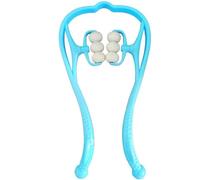 Massager del collo rotolare con 6 palline Punto di massaggio per massaggio a piena massaggio massaggio a rulli e massaggiatore della spalla con maniglia per il rilassamento muscolare Rilievo del dolo