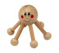 Massager del cuoio capelluto in legno, strumento di massaggio corpo a forma di ragno a sei gamba | Massager della gamba in vita portatile, strumento di rilassamento del cuoio capelluto manuale per le