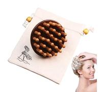 Massager Del Cuoio Capelluto Per La Crescita Dei Capelli - Massager Della Testa Rilassante | Massagr Del Cuoio Capelluto In Legno | Pennello Per Il Cuio Capellutto Per Capelli | Pettine Cuio Cap