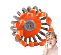 Massager della testa di octorelax, polpo elettrico vibrante per la testa rilassante e massaggio del cuoio capelluto, graffio alla te-sta ricaricabile con 20 punti vibranti, 360 ° (Orange)