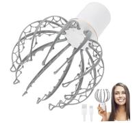 Massager di cuoio capelluto a forma di polpo a forma di polpo elettrico con 12 artigli staccabili 500 mAh 3 Modalità Strumento di massaggio con maniglia Compact Head per sollecitazione/mal di testa R