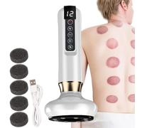 Massager Di Terapia Di Coppettazione Intelligente, Dispositivo Di Terapia A Coppa | Strumento ELETTRICO VUOUTO CON 12 LIVELLI DI TEMPERA | Dispositivo Di Terapia A Vuoto Stomaco, Braccio, Gamba