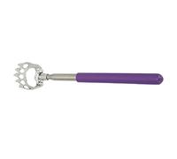 Massager Graffiante Posteriore Telescopico con Manico Estensibile in Acciaio Inossidabile per Uso Versatile -, per il Retro, il Cuoio Capelluto e il Rilievo del Piede (Viola)