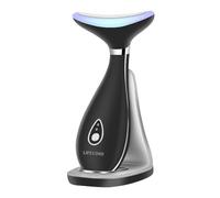 Massager per viso elettrico Antirughe, massaggiatore di bellezza per il viso e il collo, Massager del dispositivo tonificante per il, Ricaricabile USB portatile (nero)