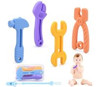 Massaggia Gengive Neonati in Silicone 4 Pezzi - Giochi Dentizione Refrigeranti per Bambini 3+ Mesi -Massaggiagengive Refrigerante - Neonato Accessori utili Freezer-Giochi Neonato 0-3 Mesi