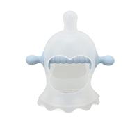 Massaggiagengive da Polso in Silicone, Ciuccio Sicuro per Alleviare il Disagio Gengivale per Bambini da 0 a 6 Mesi Insoddisfatti dei Normali Ciucci (Blu trasparente)