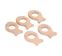 Massaggiagengive Giocattolo Accessorio in Legno Legno di Faggio Giocattoli Fai da Te Collana di Gioielli per Bambini Gritting Giocattoli Ornamento Accessori Molari Cucchiai per