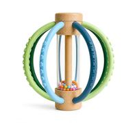 Massaggiagengive Neonato in Silicone Alimentare - Gioco Denti Montessori 3-12 Mesi | Giocattolo per Gengive e Tummy Time - Sonaglio Sensoriale - Bebé Pituso (Blue Ocean)