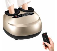 Massaggiapiedi, 5 Livelli Di Pressione, Telecomando E Touch Panel gold | Compressione Ad Aria 360°, Massaggio Profondo, 5 Modalità, 5 Intensità, Calore, 6 Timer, Telecomando, Fodere Lavabili