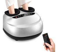 Massaggiapiedi, 5 Livelli Di Pressione, Telecomando E Touch Panel white | Compressione Ad Aria 360°, Massaggio Profondo, 5 Modalità, 5 Intensità, Calore, 6 Timer, Telecomando, Fodere Lavabili