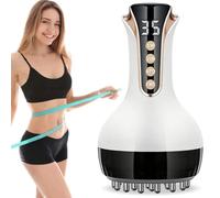 Massaggiatore a 35 velocità 3 in 1 per drenaggio linfatico a microcorrente, per gambe, braccia, pancia, macchina per scolpire il corpo con microcorrente, strumento di massaggio anticellulite, luce