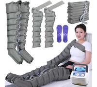 Massaggiatore a compressione ad aria a 8 cavità per alleviare il dolore, miglioramento della circolazione, gonfiore delle gambe ed edema, recupero muscolare rapido, terapia elettrica della pressione