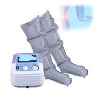 Massaggiatore a Compressione Aria per Gambe - Stivali Pressoterapia 4 Celle con Timer Regolabile - Sollievo per Gambe Pesanti, Migliora la Circolazione e Recupero Muscolare - Uso Domestico