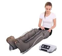 Massaggiatore a Compressione Aria per Gambe - Stivali Pressoterapia 6 Celle con Funzione Calore - Sollievo Gambe Pesanti, Recupero Muscolare e Circolazione - Uso Domestico