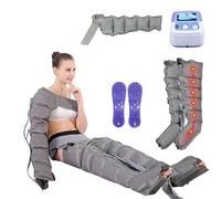 Massaggiatore a Compressione d’Aria per Drenaggio Linfatico - Gambe, Braccia e Fianchi con 6 Camere, Pressione Regolabile e Silenzioso - Pressoterapia per Sportivi e Anziani