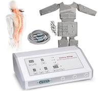 Massaggiatore a compressione d'aria Pressoterapia corpo completo drenaggio linfatico Massaggiatore elettrico per braccio collo Massaggiatore circolatorio intensità regolabile 220 V grigio