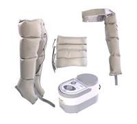 Massaggiatore a Compressione per Gambe e Braccia - Sollievo Linfedema e Gonfiore - Manicotti Terapia con Pressione Regolabile, Pompa Silenziosa per Migliorare Circolazione e Relax