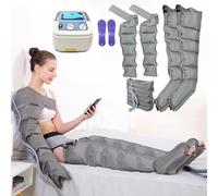 Massaggiatore a compressione per gambe e drenaggio linfatico, 6 cavità per alleviare la circolazione, rilassamento muscolare per braccia, vita, piedi, caviglie e polpacci