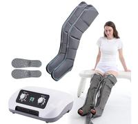 Massaggiatore a compressione per gambe | Sistema di recupero con compressione ad aria elettrica, stivali, 8 intensità | Massaggiatore per drenaggio linfatico a 3 timer | Macchina per massagg