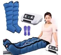 Massaggiatore a compressione per gambe | Sistema di recupero con compressione ad aria elettrica, stivali, 8 intensità | Massaggiatore per drenaggio linfatico a 3 timer | Macchina per massagg