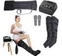 Massaggiatore a compressione per gambe | Sistema di recupero con compressione ad aria elettrica, stivali, 8 intensità | Massaggiatore per drenaggio linfatico a 3 timer | Macchina per massagg