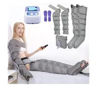 Massaggiatore a Compressione Pneumatica Gambe 4/6/8 Zone - Dispositivo Professionale per Circolazione Sanguigna Cosce, Polpacci e Addominali - Allevia Dolori Muscolari e Drenaggio Linfatico