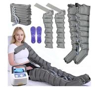 Massaggiatore a Compressione Pneumatica Gambe 4/6/8 Zone - Dispositivo Professionale per Circolazione Sanguigna Cosce, Polpacci e Addominali - Allevia Dolori Muscolari e Drenaggio Linfatico