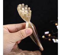 Massaggiatore a corno a forma di loto Strumento for il massaggio degli occhi del viso Agopuntura Rilassamento Sollevamento della pelle Rimuovi rughe Gua Sha Terapia Bellezza Detox 1 Pz