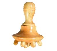 Massaggiatore a funghi in legno, strumento manuale per massaggi in legno