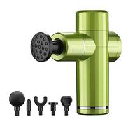 Massaggiatore a percussione, Pistola per fascia mini USB, massaggiatore muscolare-nero_4 marce, Massaggiatore elettrico portatile per il corpo Trapano sportivo (verde 8 marce)