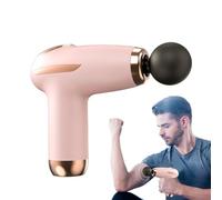 Massaggiatore a percussione portatile, massaggiatore per la schiena a percussione - Massaggiatore elettrico per sollievo muscolare dei tessuti profondi con 4 teste di massaggio Motore silenzioso senza