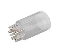 Massaggiatore a Pettine Liquido per Capelli, Massaggiatore Applicatore per Capelli a Forma di Colonna capacità 4 Ml Trasparente per Uso Domestico (WHITE)
