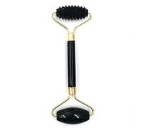 Massaggiatore a rulli in giada Gua Sha for viso Strumenti for massaggi a rulli a doppia testa neri Guazzo Raschietto for il corpo Massaggiatore facciale (Color : Type 6)