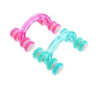 Massaggiatore a Rullo 2 Pezzi in Pp, Design Ergonomico | Spalle e Braccia, Superficie Liscia, per Persone che Lavorano e Guidano Colore Casuale