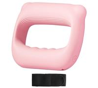 Massaggiatore ad anello fasciale a mani libere, massaggiatore elettrico con cintura regolabile 3 modalità di vibrazione per il rilassamento portatile di tutto il corpo(Rosa)