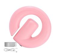 Massaggiatore ad anello fasciale, opzione a mani libere, 13,5 x 4 cm, vibratore portatile, anello massaggiatore per schiena, facile da usare, per collo, viso, spalle, gambe, piedi e vita