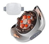Massaggiatore Addominale Automatico, Strumento Per Impastare La Pancia In Pietra Bian, 3 Intensità Di Vibrazione Regolabili, Impacco Caldo a Temperatura Costante, USB Ricaricabile, Per Addome, Vita