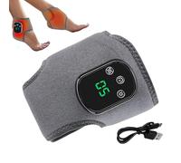 Massaggiatore alla caviglia - Dispositivo di compressione elettrico | riscaldato | Massaggiatore per piedi con vibrazione a 3 velocità e 5 impostazioni di temperatura per papà, mamma, uomini, don