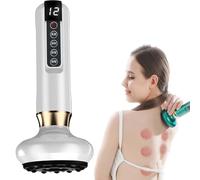 Massaggiatore anticellulite, Macchina per scolpire Il Corpo Regolabile a 12 Marce, massaggiatore Elettrico Senza Fili con Manico, anticellulite per Pancia, Vita, Braccia, Gambe e Massaggio,Bianca