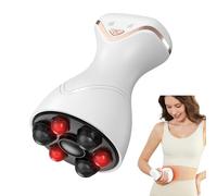 Massaggiatore Anticellulite, Massaggiatore Elettrico per Addome, Glutei, Gambe, Schiena, Favorisce L'aumento Circolazione Sanguigna, Luce Rossa e Perlinemagnetiche