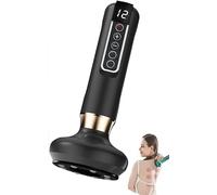 Massaggiatore anticellulite, massaggiatore Elettrico Portatile Senza Fili con 12 Marce Regolabili, Macchina for scolpire Il Corpo e Dispositivo for Rimuovere la Cellulite da Pancia(Black)