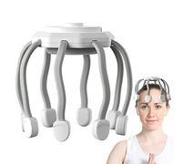 Massaggiatore automatico del cuoio capelluto - Elettrico 10 contatti vibranti strumento di massaggio alla testa per relax,Massaggiatori a 4 modalità per un rilassamento profondo, sollievo