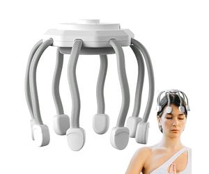 Massaggiatore automatico del cuoio capelluto | Massaggiatore elettrico per capelli con 10 contatti vibranti per la crescita dei capelli | Massaggiatori per la testa con grattacapo in 3 modalità, massa