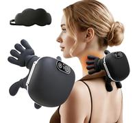 Massaggiatore Bionico per Collo, Spalle e Schiena, Massaggiatore 4d a Impastamento Profondo con Riscaldamento, Massaggio Elettrico Portatile Ricaricabile Tramite Usb-c, Sollievo Dal Dolore