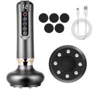 Massaggiatore Cellulite, 12 Ingranaggi Regolabile Corpo Scolpire Macchina Cellulite, Smart Electric aspirazione Coppettazione Terapia Set, Ricaricabile e Cordless Varially Anti Cellulite (C)
