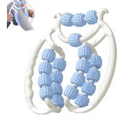 Massaggiatore cellulite, 20 ruote, rullo massaggiante gambe, rullo cellulite, massaggiatore anti-cellulite, gambe, massaggiatore per gambe, cellulite profonda, rullo per dimagrimento sottile (blu)