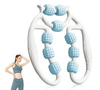 Massaggiatore cellulite, rullo massaggiante manuale, massaggiatore per gambe, 9 ruote, favorisce la circolazione sanguigna, massaggiatore manuale anti-cellulite per gambe, piedi, massaggio delle