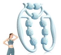 Massaggiatore cellulite, rullo massaggiante manuale, massaggiatore per gambe, 9 ruote, favorisce la circolazione sanguigna, massaggiatore manuale anti-cellulite per gambe, piedi, massaggio delle