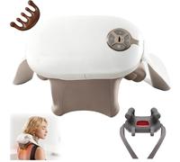 Massaggiatore Cervicale, 2026 Nuovo Massaggiatore Schiena e Collo Con Telecomando, Testina 6D Massaggio Impastante Elettrico per Tessuti Profondi, 5 Modalità, 4 Livelli di Intensità (Bianco)